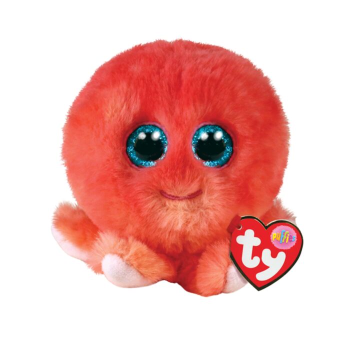 TY Beannie Balls Sheldon Plush Octopus Coral