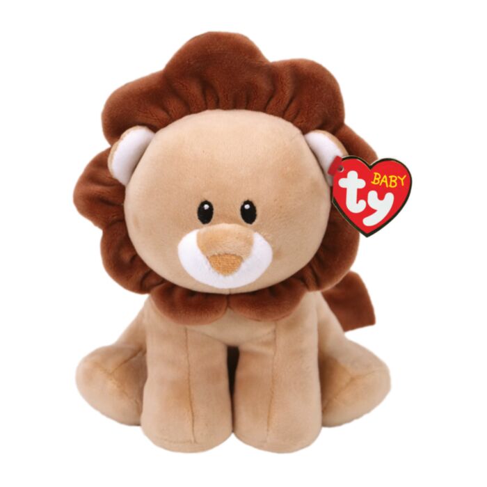 TY Baby Bouncer Plush Lion Brown 23cm