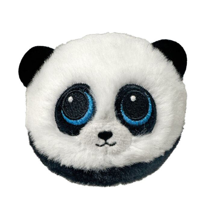 TY Beanie Bouncers Checkers Plush Bounce Ball Panda Black & White