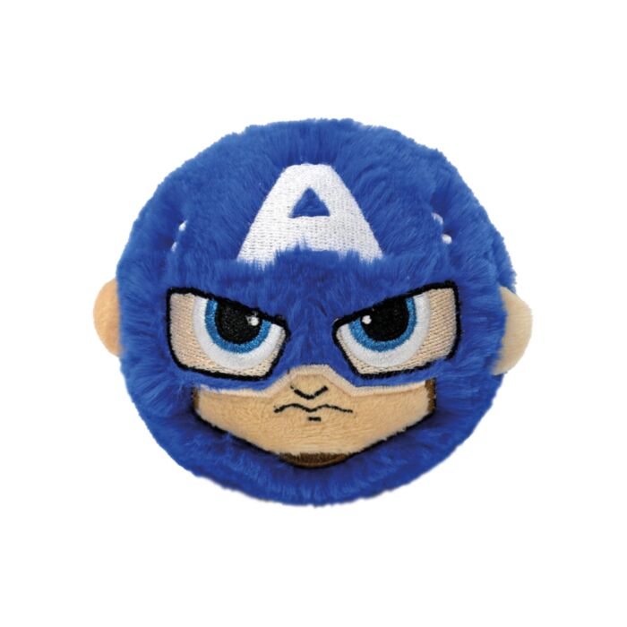TY Beanie Bouncers Marvel Captain America Plush Bounce Ball Blue