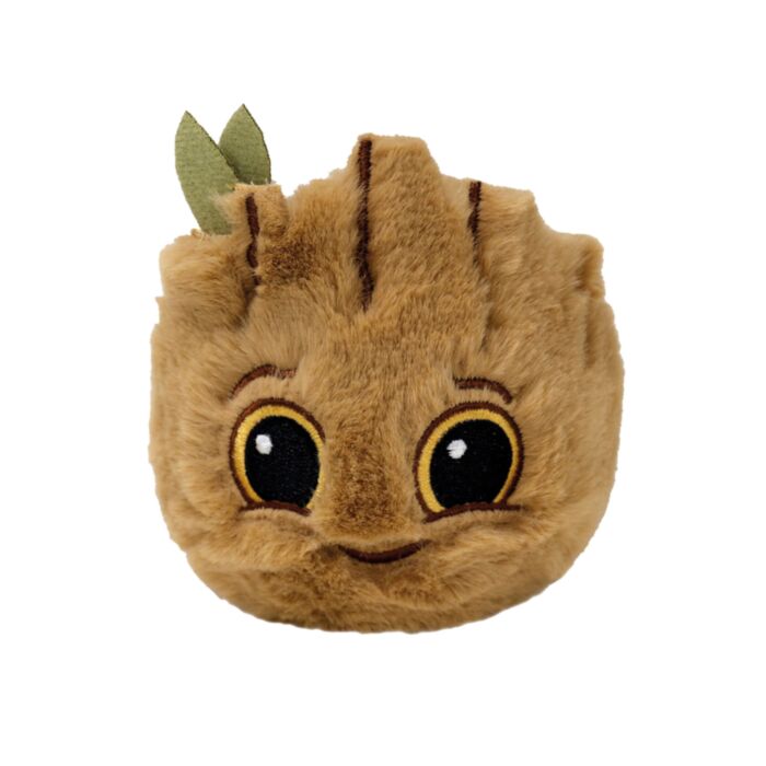 TY Beanie Bouncers Marvel Groot Plush Bounce Ball Brown