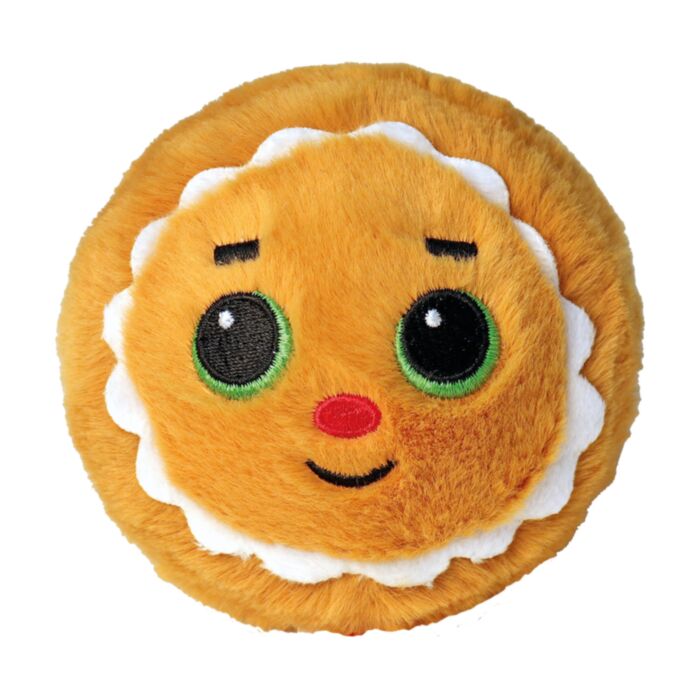 TY Beanie Bouncers Plush Bounce Ball Christmas Cookie Brown