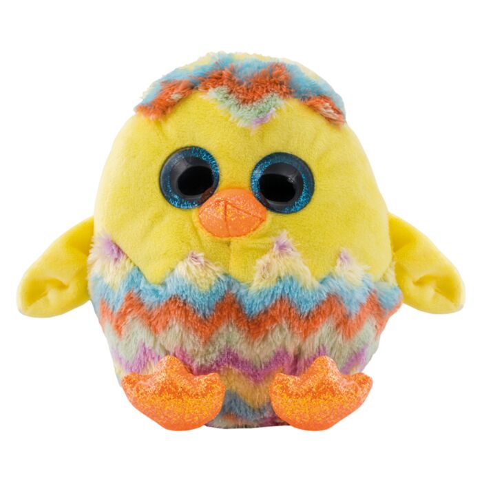 TY Beanie Boos Corwin Χνουδωτό Κοτοπουλάκι Σε Αυγό Κίτρινο Πολύχρωμο 15εκ