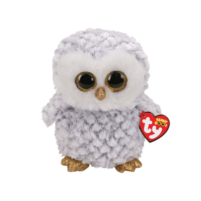 TY Beanie Boos Owlette Plush Owl White And Gray 23cm