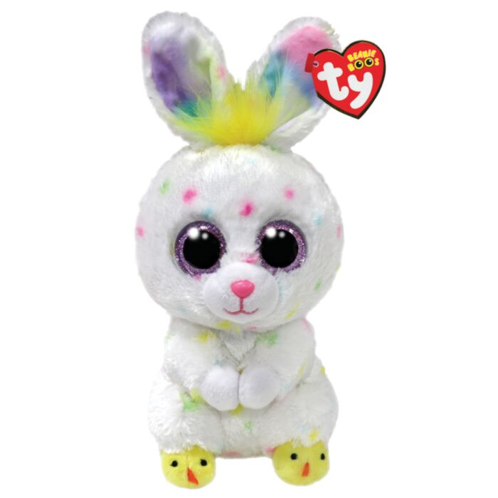 TY Beanie Boos Dusty Χνουδωτό Κουνελάκι Λευκό 15εκ