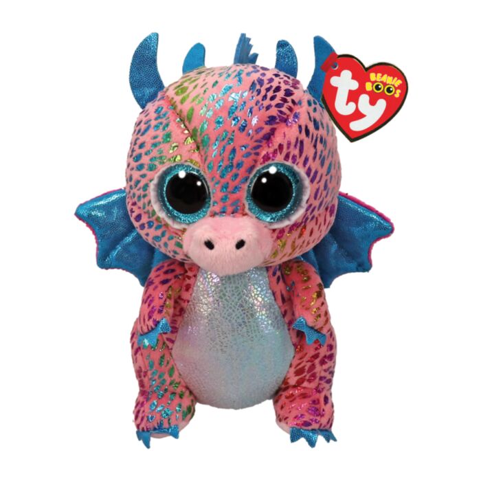 TY Beanie Boos Flint Χνουδωτός Δράκος Πολύχρωμος 15εκ