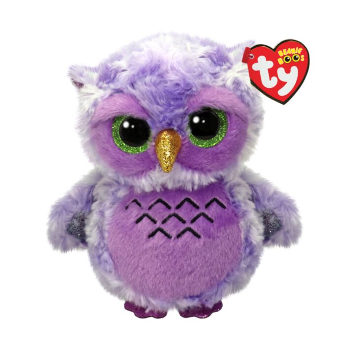 TY Beanie Boos Owlivia Plush Owl Purple 15cm