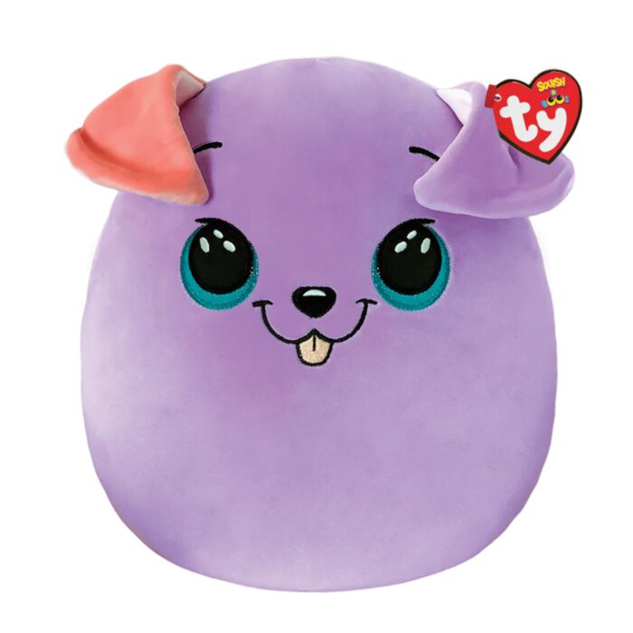 TY Squishy Beanies Bitsy Dog Purple 30cm