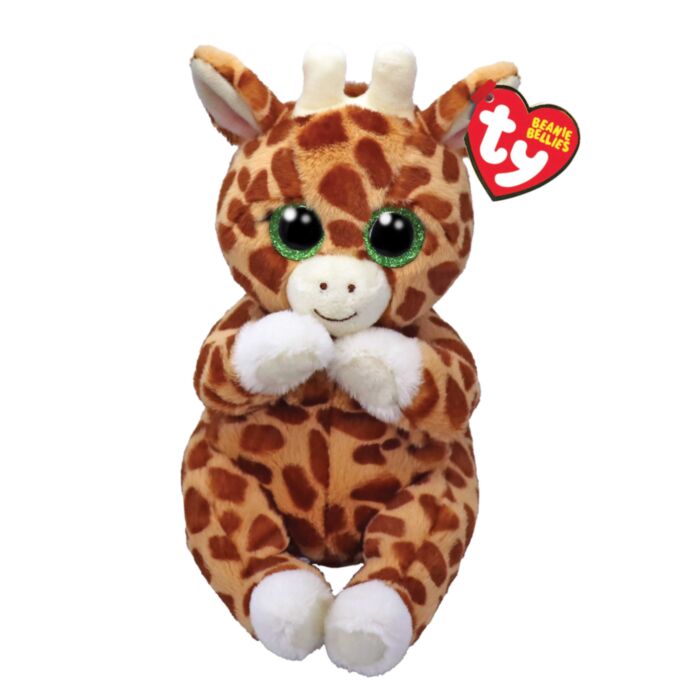 TY Beanie Bellies Tippi Plush Giraffe Brown 15cm