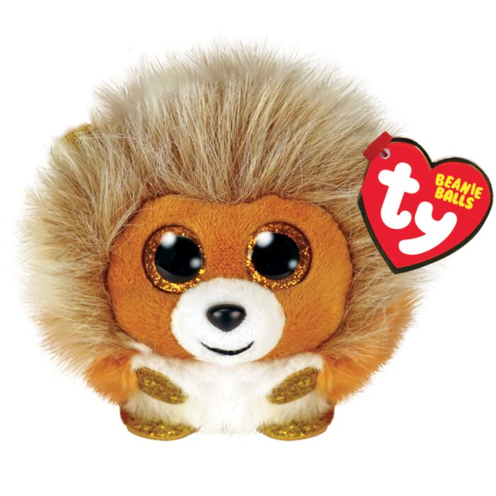 TY Beanie Balls Caesar Plush Lion Brown