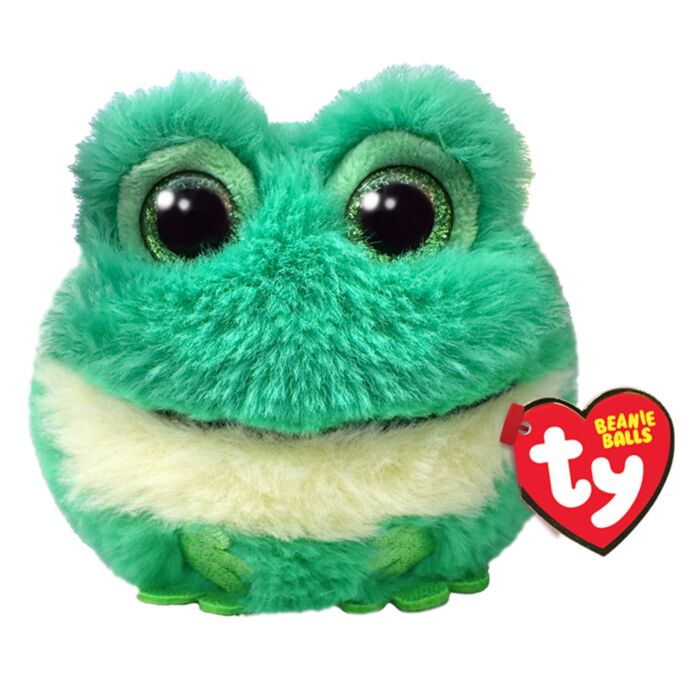 TY Beanie Balls Gilly Plush Frog Green