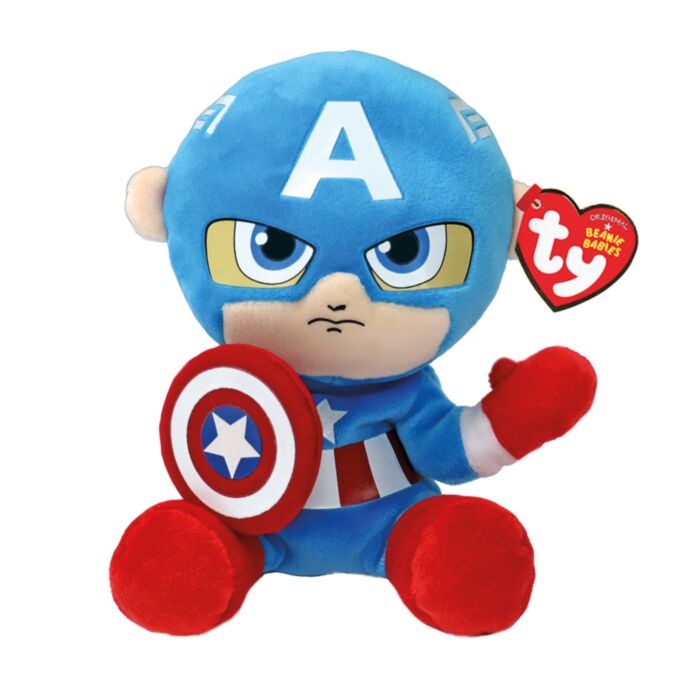 TY Beanie Babies Plush Captain America 15cm