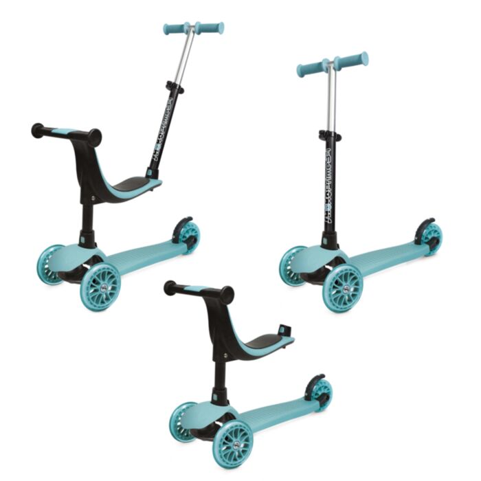 Shoko Kids Scooter Convertible 3 In 1 Light Blue Color For 12+ Months