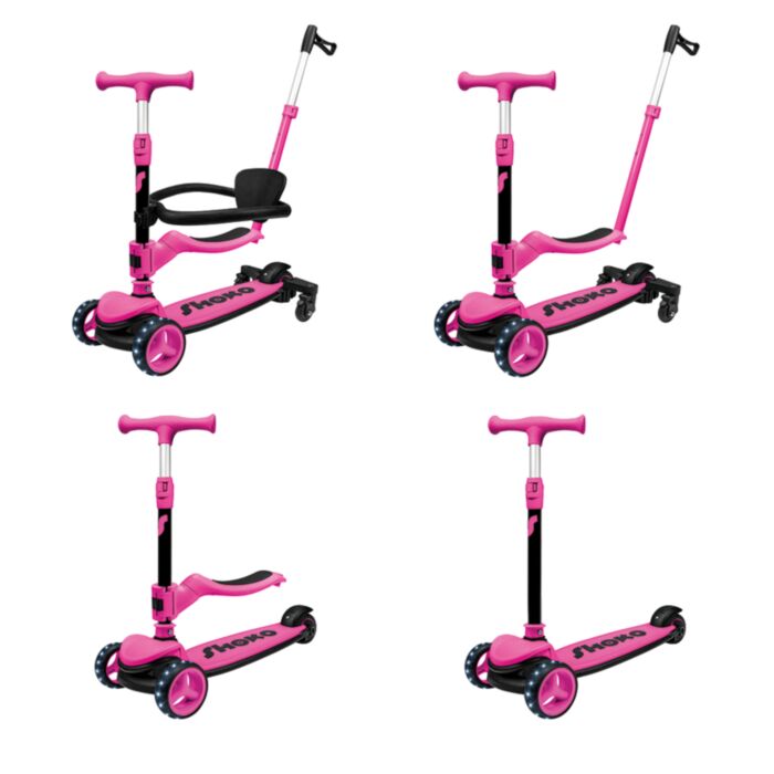 Shoko Kids Scooter Prime 4 In 1 Plus Pink Color For 12+ Months