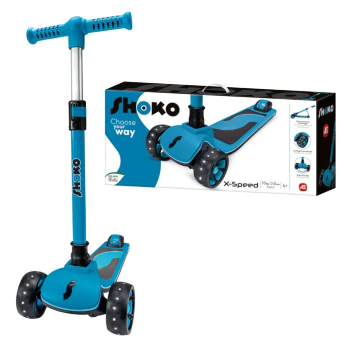 Shoko Kids Scooter X-Speed With 3 Wheels Blue Color For Ages 4+