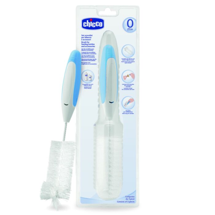 Chicco Bottle and Nipple Cleaning Brush Blue