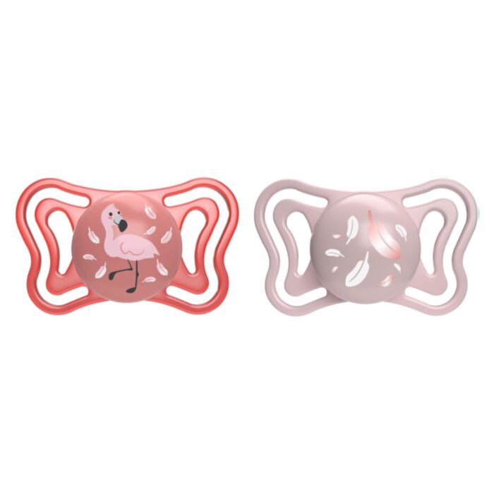 Chicco Light PhysioForma Pacifiers Pink for 6-16 Months 2 pcs