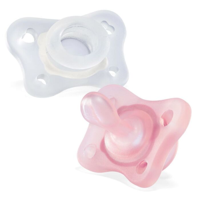 Chicco Mini Soft PhysioForma Pacifiers Pink for 0-2 Months 2 pcs