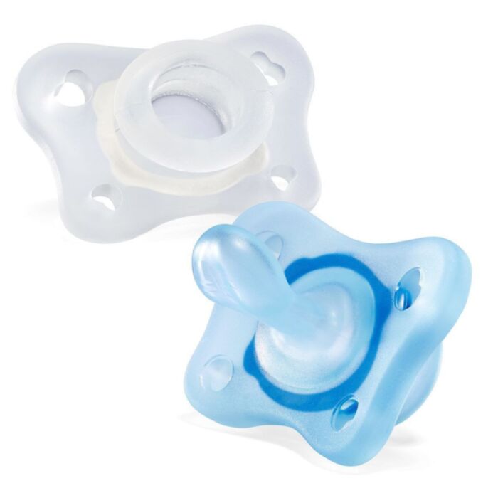 Chicco Mini Soft PhysioForma Pacifiers Blue for 0-2 Months 2 pcs