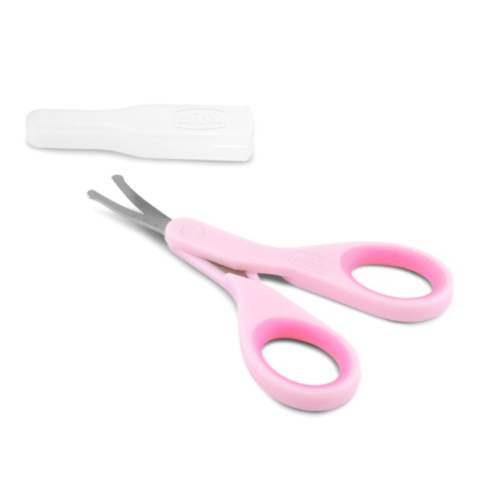 Chicco Safety Scissors Pink with Case for 0+ Months