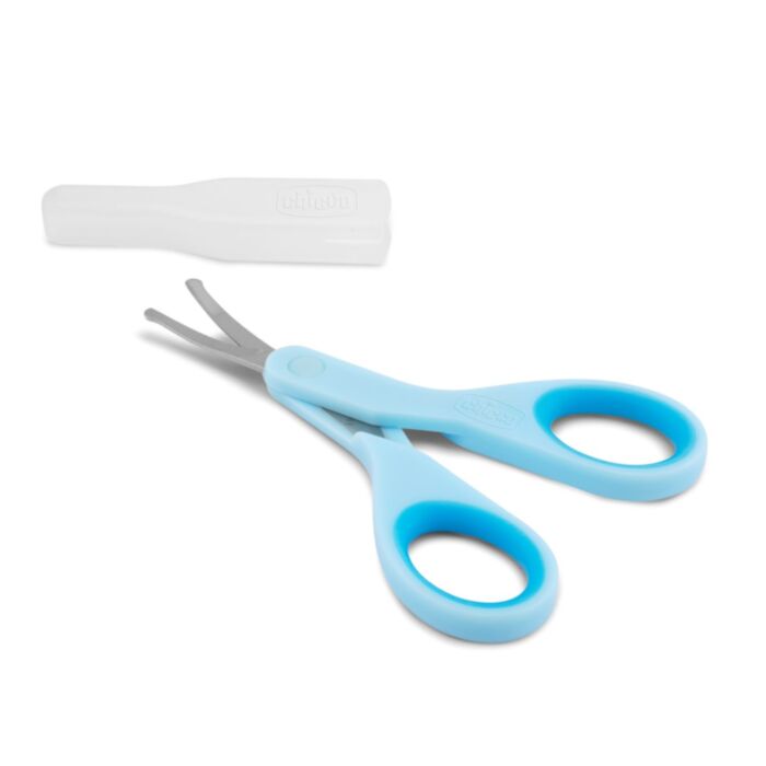 Chicco Safety Scissors Light Blue with Case for 0+ Months