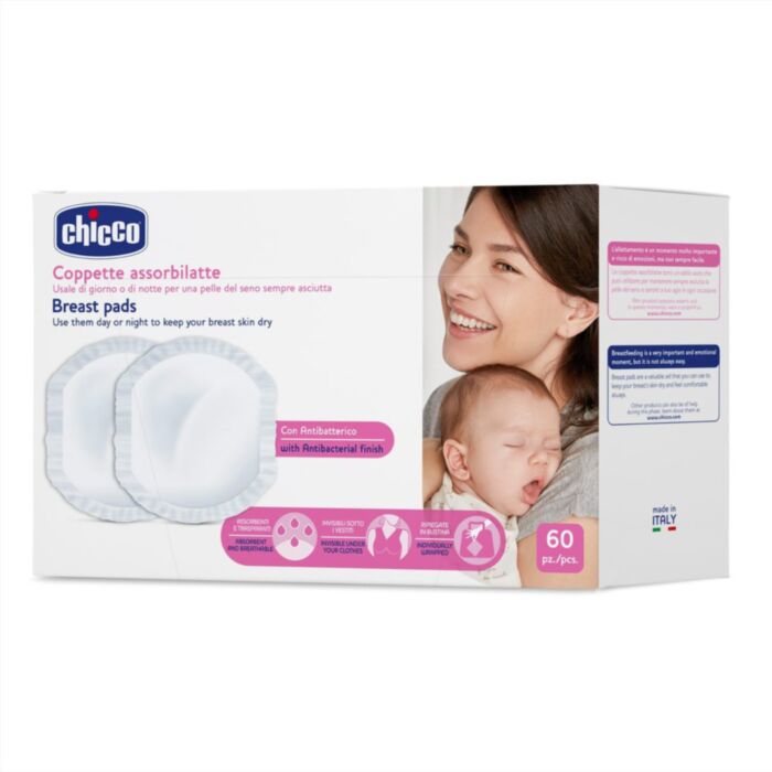 Chicco Antibacterial Breast Pads 60 pcs