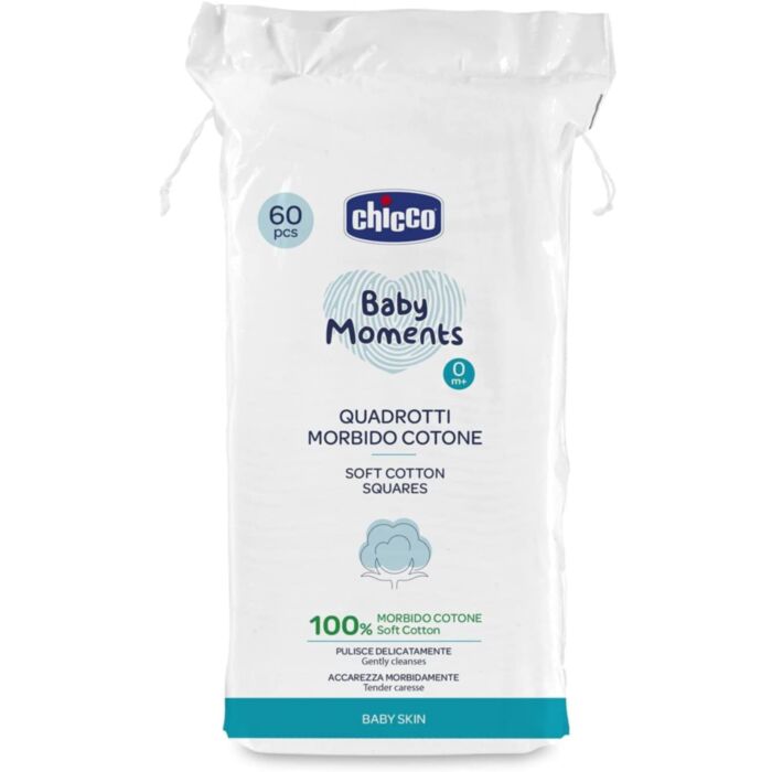 Chicco Baby Moments Soft Cotton Wipes 60 pcs