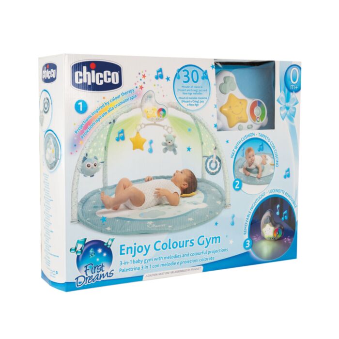 Chicco Βρεφικό Γυμναστήριο με Προβολέα Enjoy Colors Σιέλ Για 0+ 