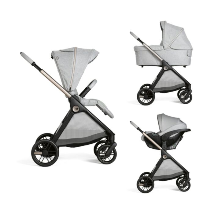 Chicco Καρότσι Μωρού Trio Bellagio - Καθισματάκι Αυτοκινήτου Kory Plus i-Size - Port Bebe Flexi Lunar Rock