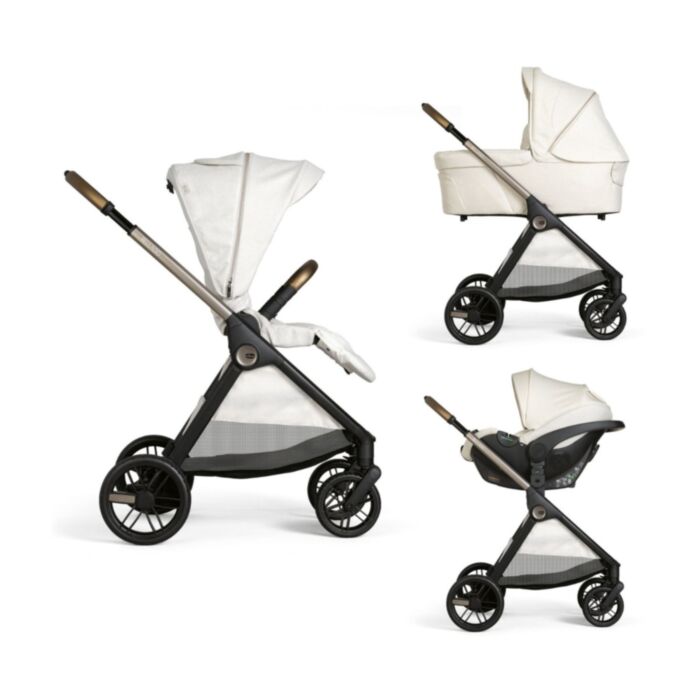Chicco Καρότσι Μωρού Trio Bellagio - Καθισματάκι Αυτοκινήτου Kory Plus i-Size - Port Bebe Flexi Amber Glow